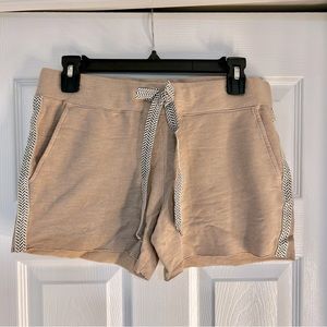 Monrow Tan Patterned Vintage Summer Shorts